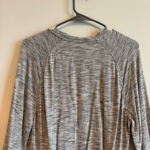 Athleta Heather Gray Long Sleeve Mindset Modal Sweatshirt XS Athleisure - Picture 7 of 9
